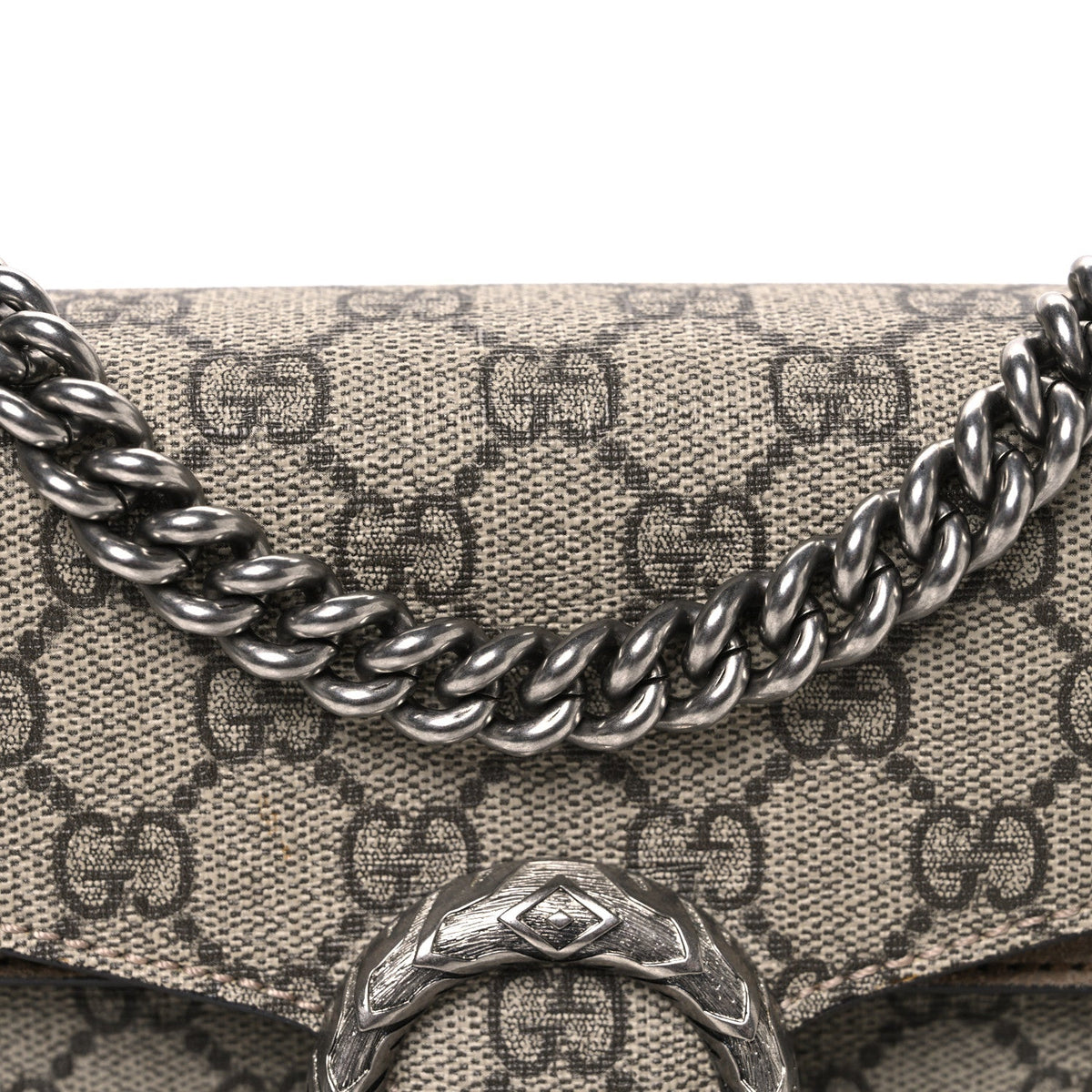 GG Supreme Monogram Mini Dionysus Shoulder Bag Taupe