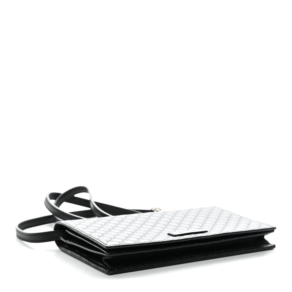 Soft Microguccissima Crossbody Wallet Black