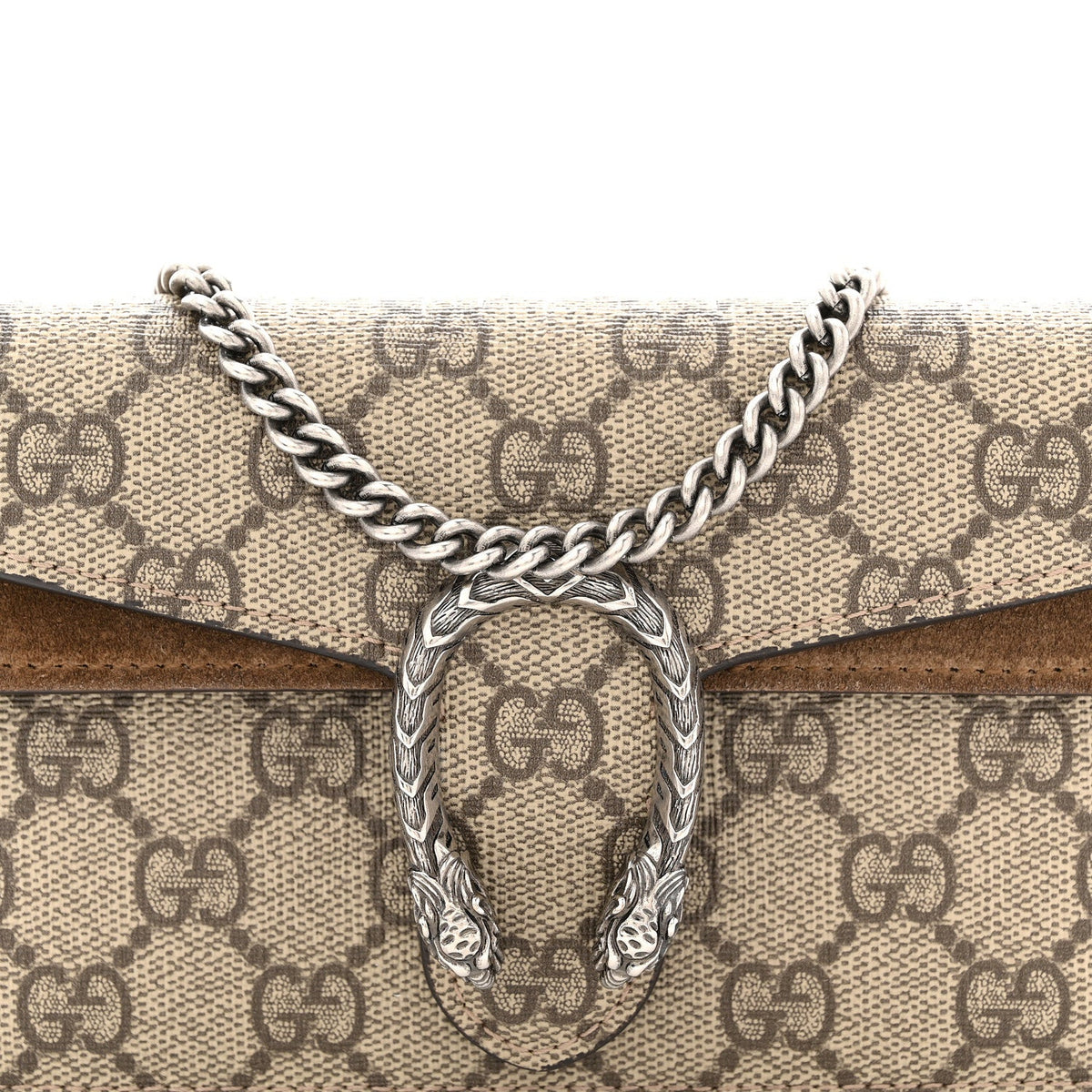 GG Supreme Monogram Super Mini Dionysus Shoulder Bag Taupe