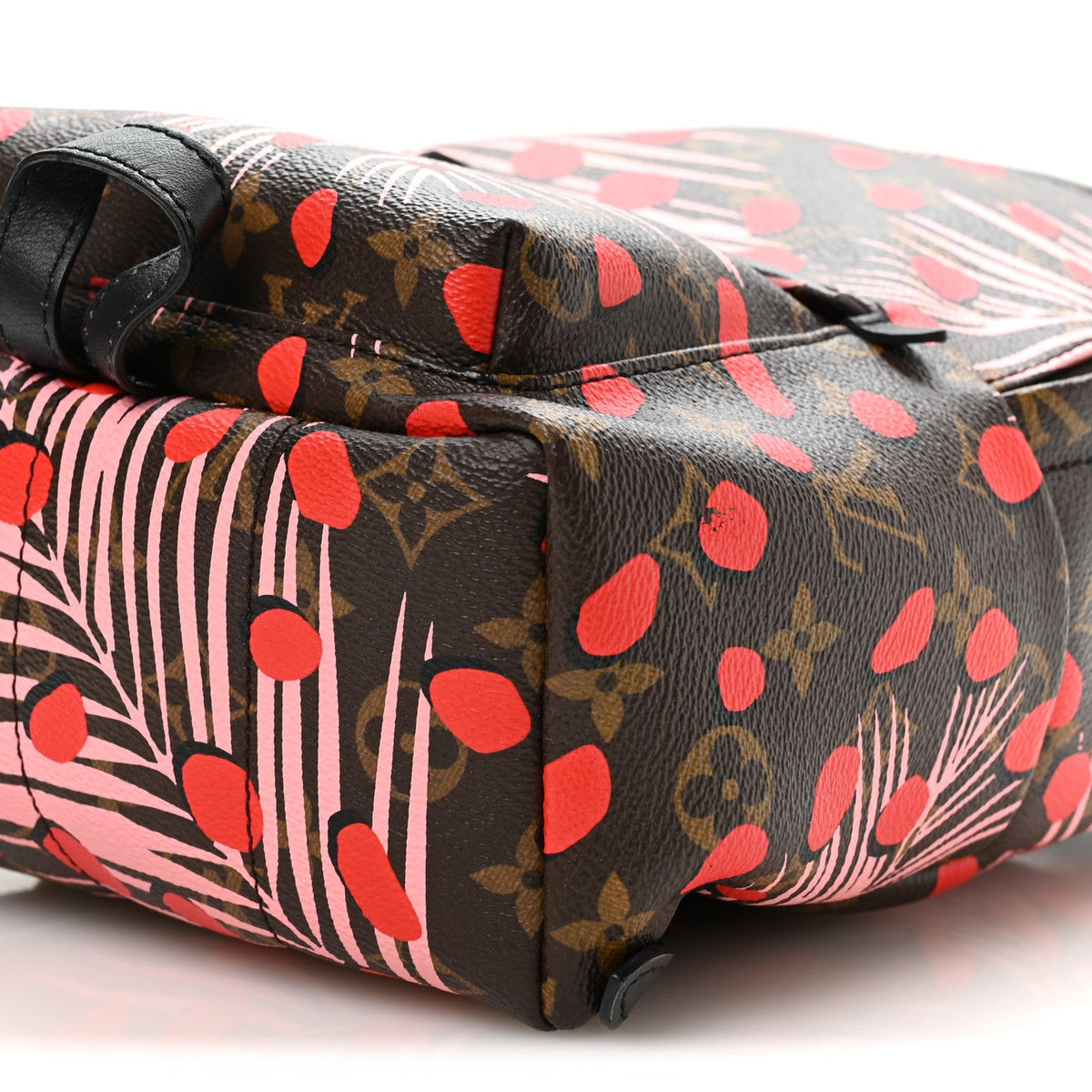 Monogram Jungle Dots Palm Springs Backpack PM Sugar Pink Poppy
