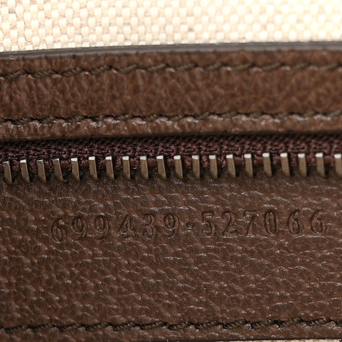 GG Supreme Monogram Textured Dollar Calfskin Web Ophidia Wristlet Shoulder Bag Beige Ebony New Acero