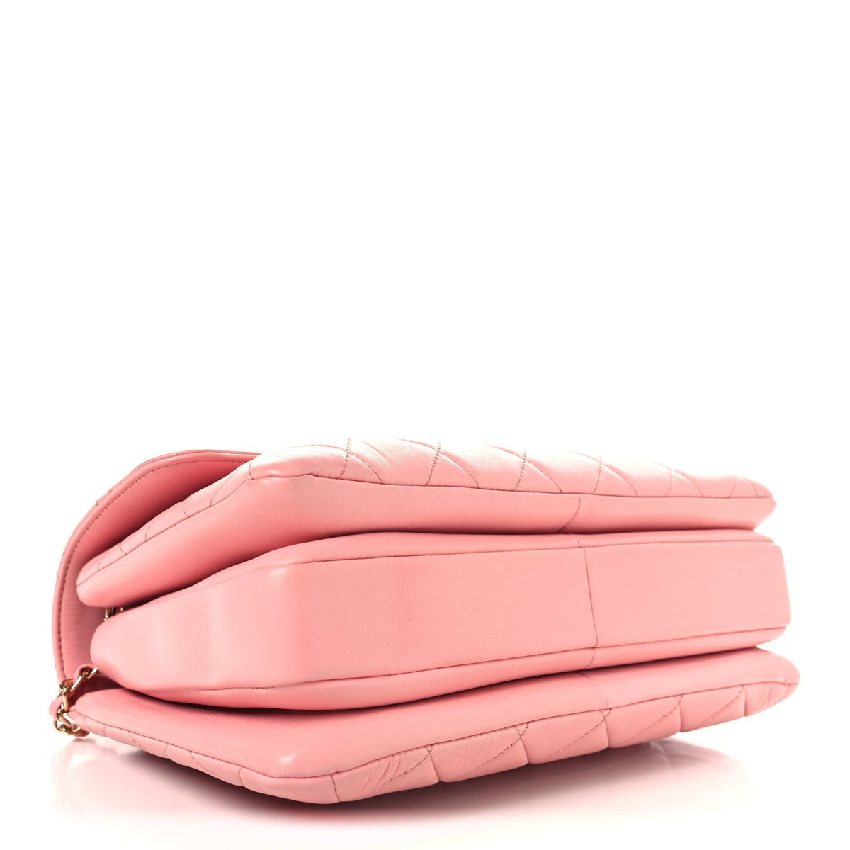 Lambskin Quilted Medium Trendy CC Flap Dual Handle Bag Pink