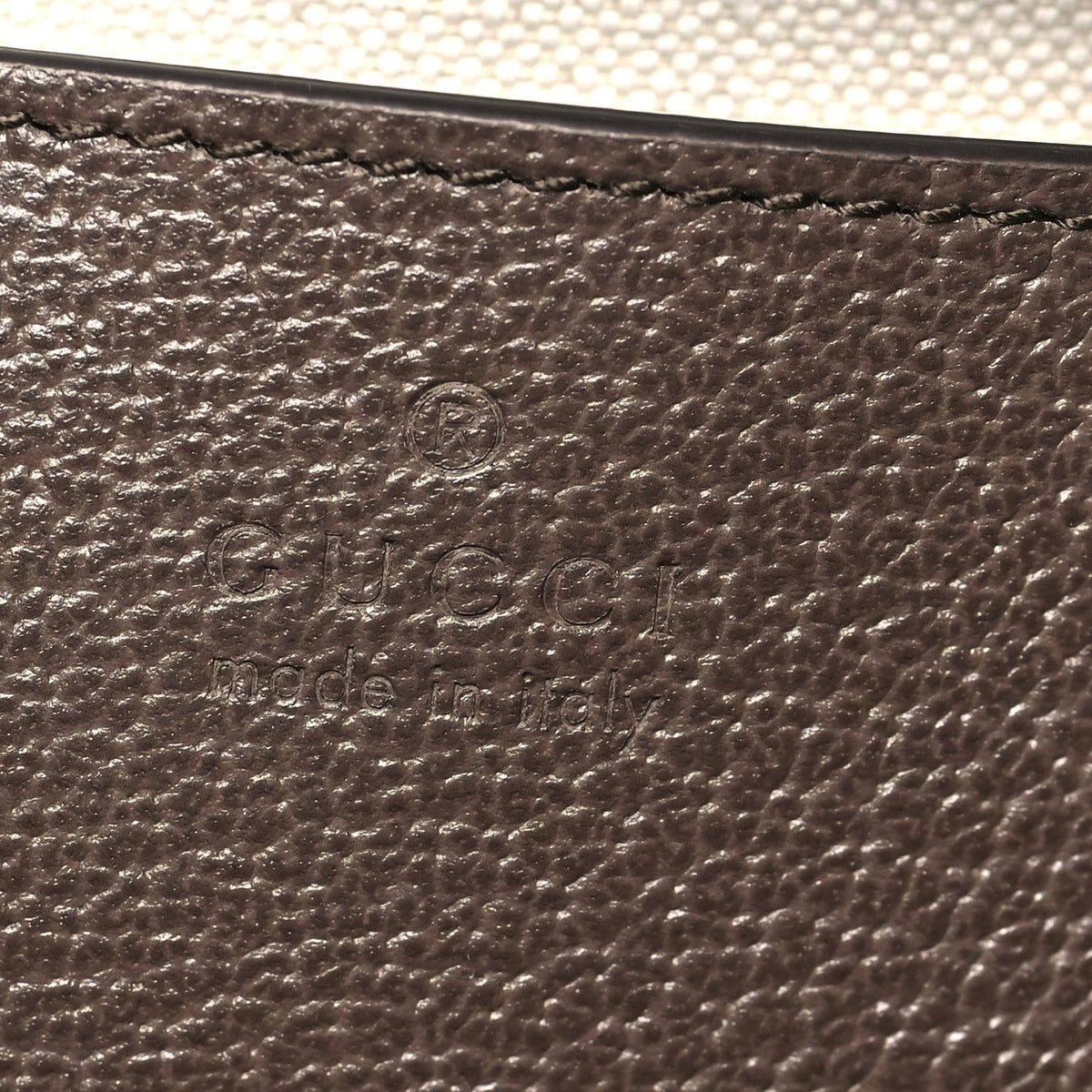 GG Supreme Monogram Textured Dollar Calfskin Web Mini Ophidia Top Handle Bowler Bag Beige Ebony New Acero