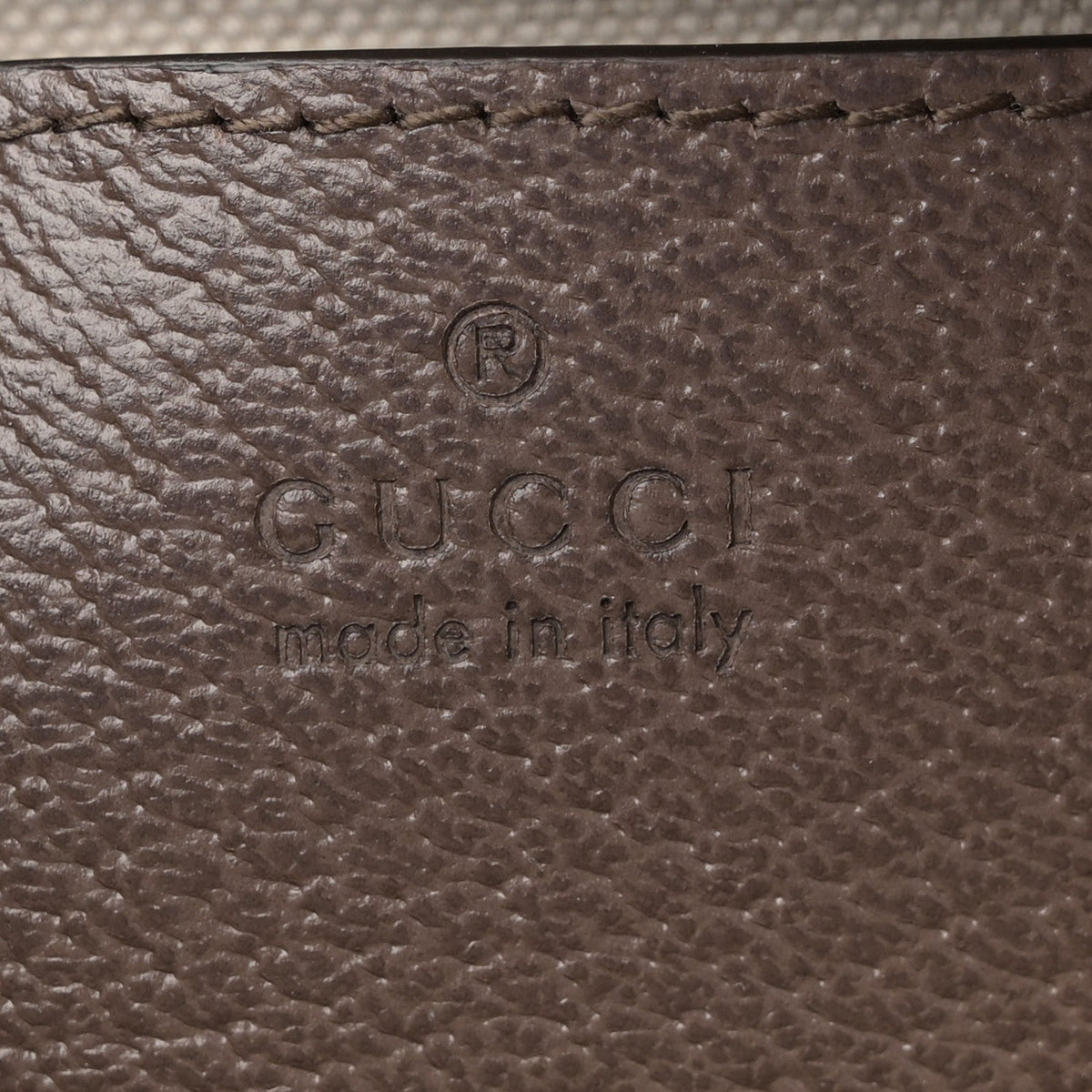 GG Supreme Monogram Textured Dollar Calfskin Web Mini Ophidia Top Handle Bag Beige Ebony New Acero