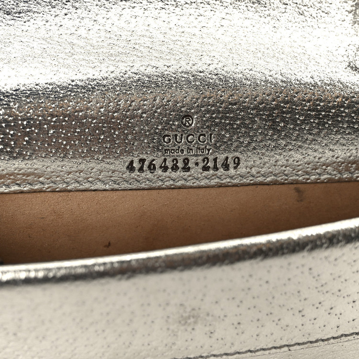 Metallic Calfskin Super Mini Dionysus Shoulder Bag Silver
