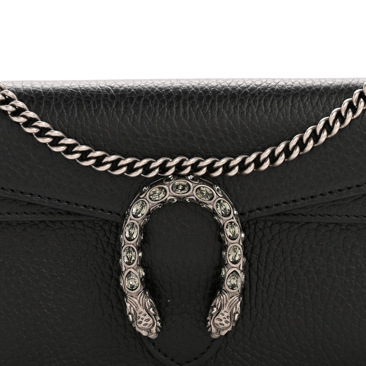 Calfskin Super Mini Dionysus Shoulder Bag Black