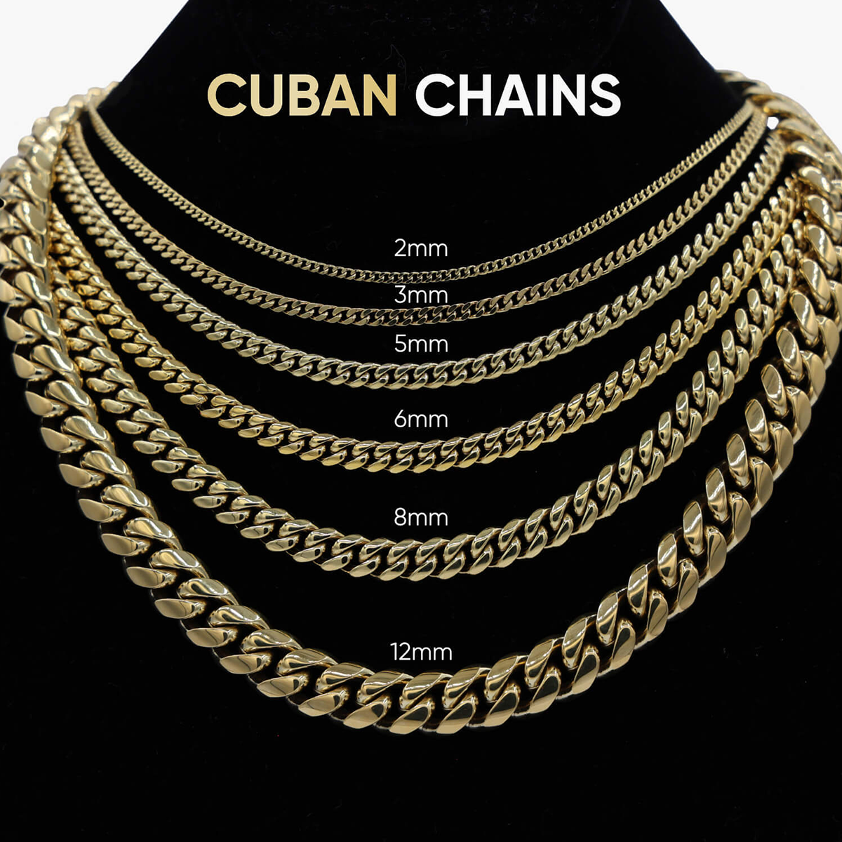 South Beach Cuban? in White Gold- 8mm