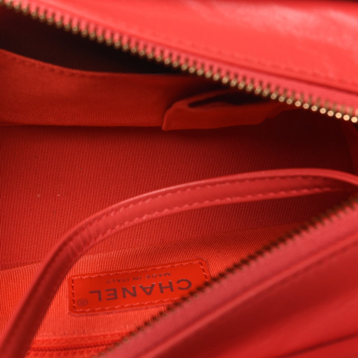 Aged Calfskin Quilted Small Gabrielle Hobo Coral