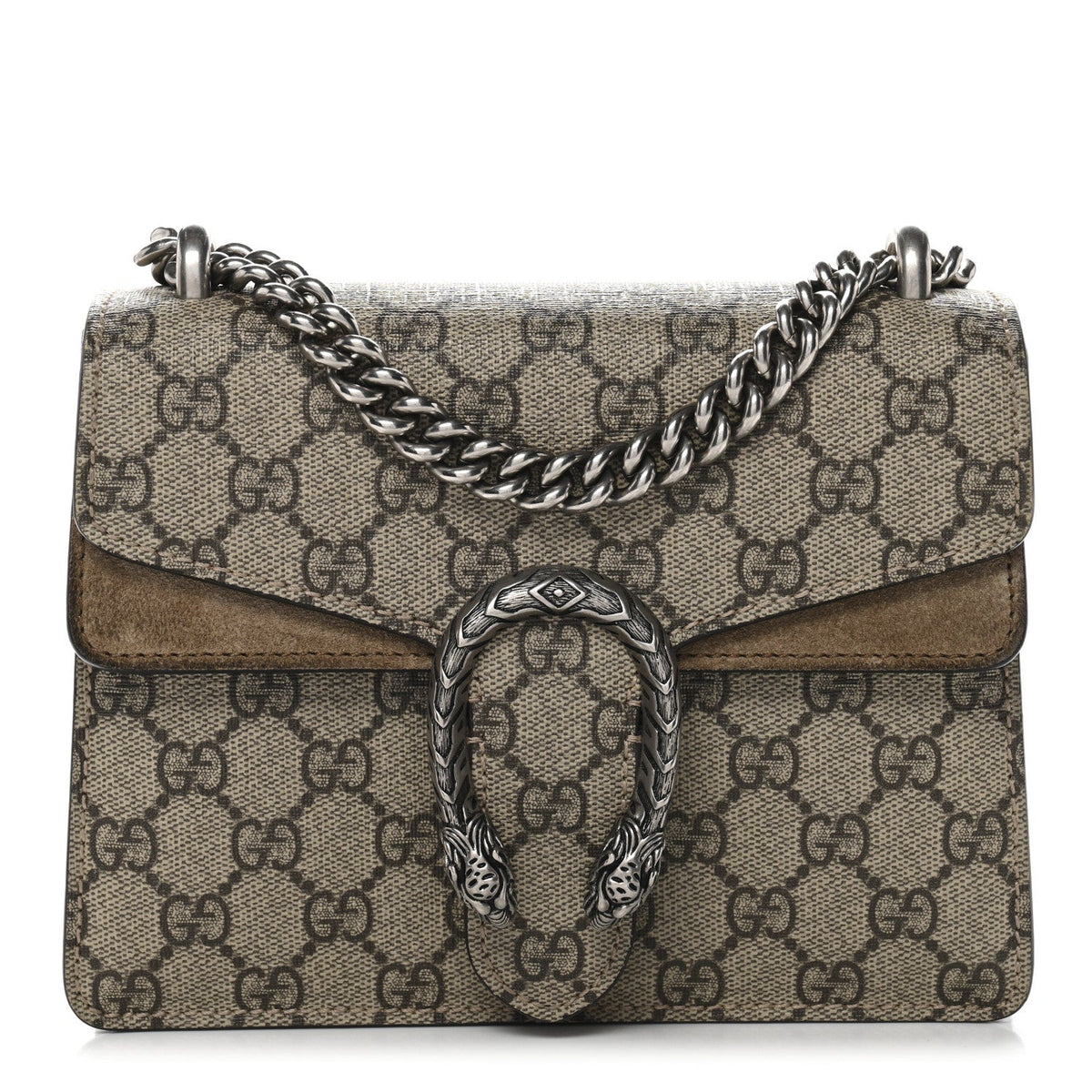 GG Supreme Monogram Mini Dionysus Shoulder Bag Taupe