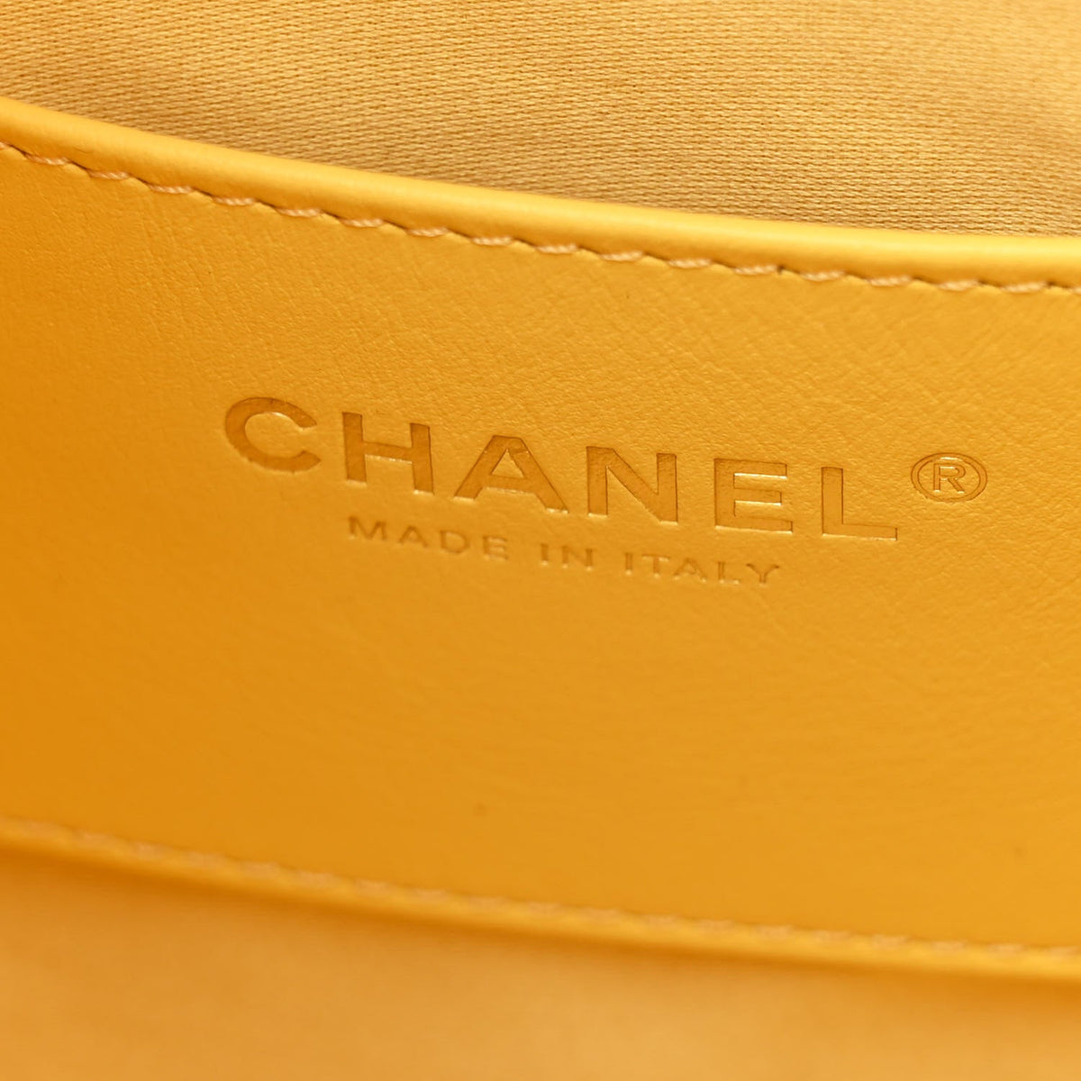 Caviar Quilted Small Chanel 25 Handbag Light Yellow