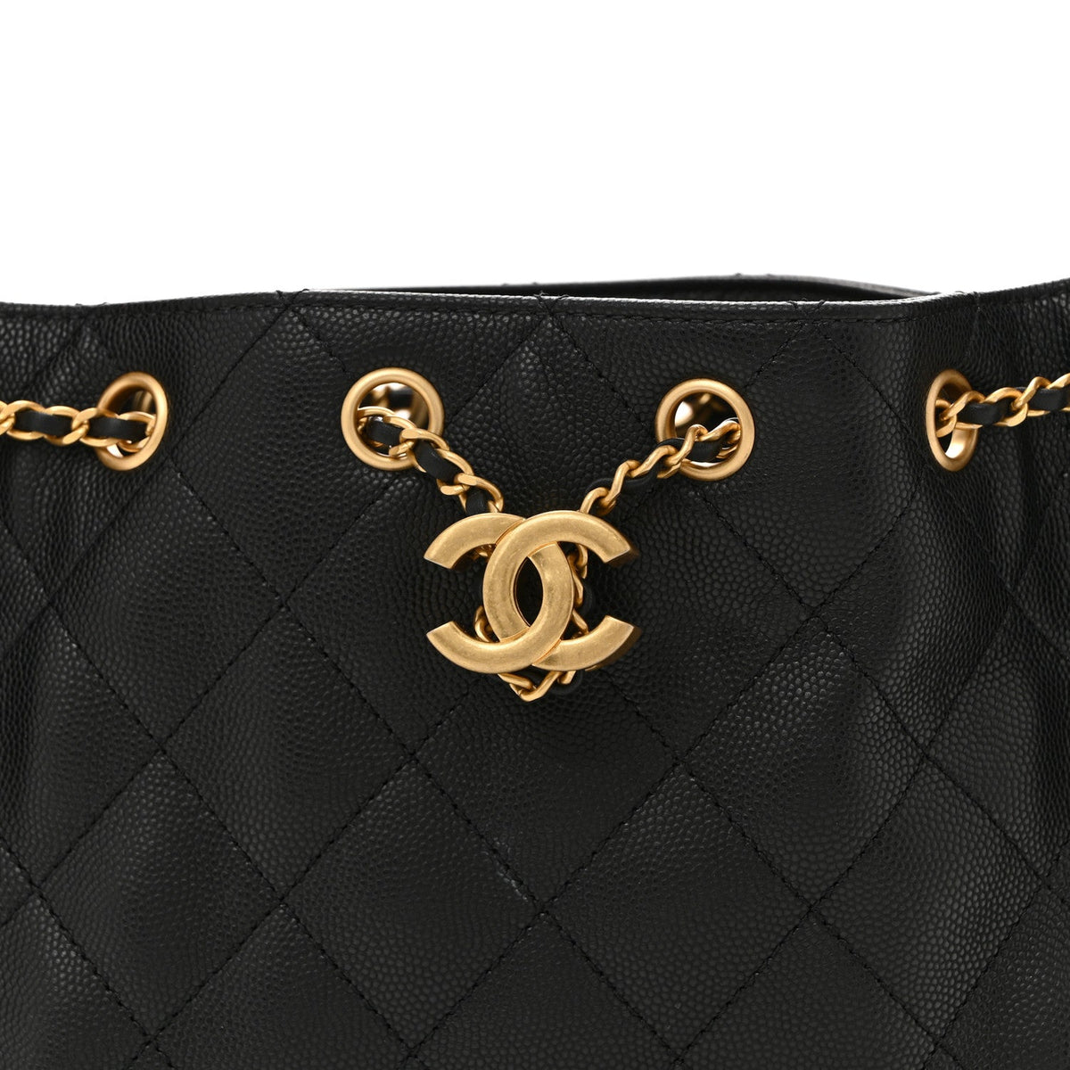 Caviar Quilted Mini Chanel 25 Handbag Black