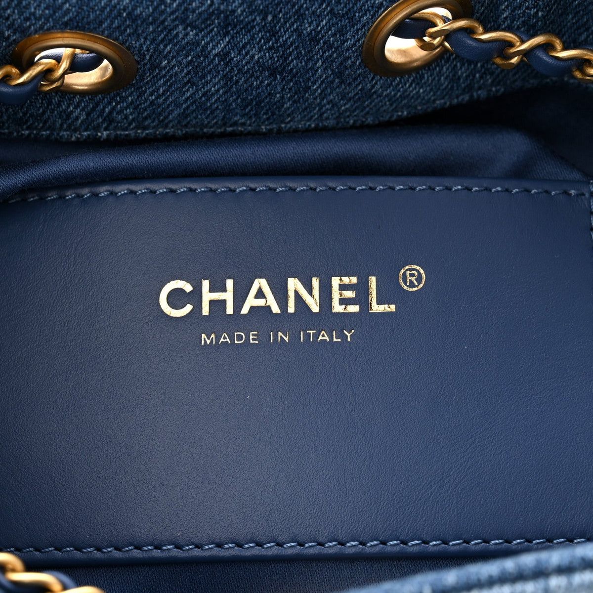 Washed Denim Quilted Mini Chanel 25 Handbag Blue