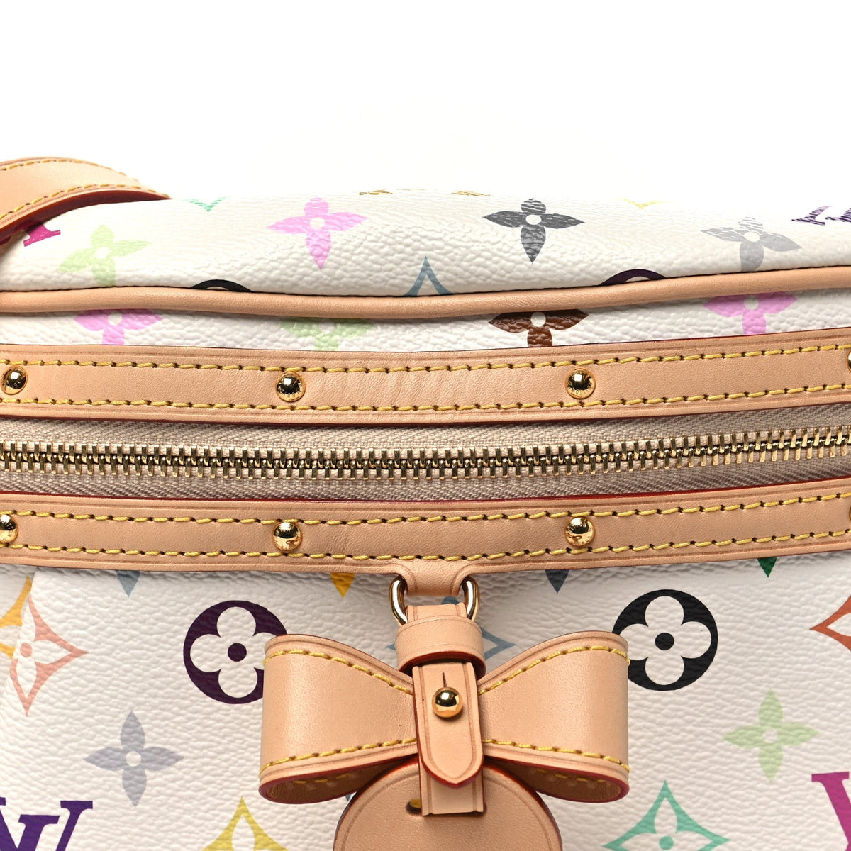 LV X TM Monogram Multicolor High Rise Bumbag White