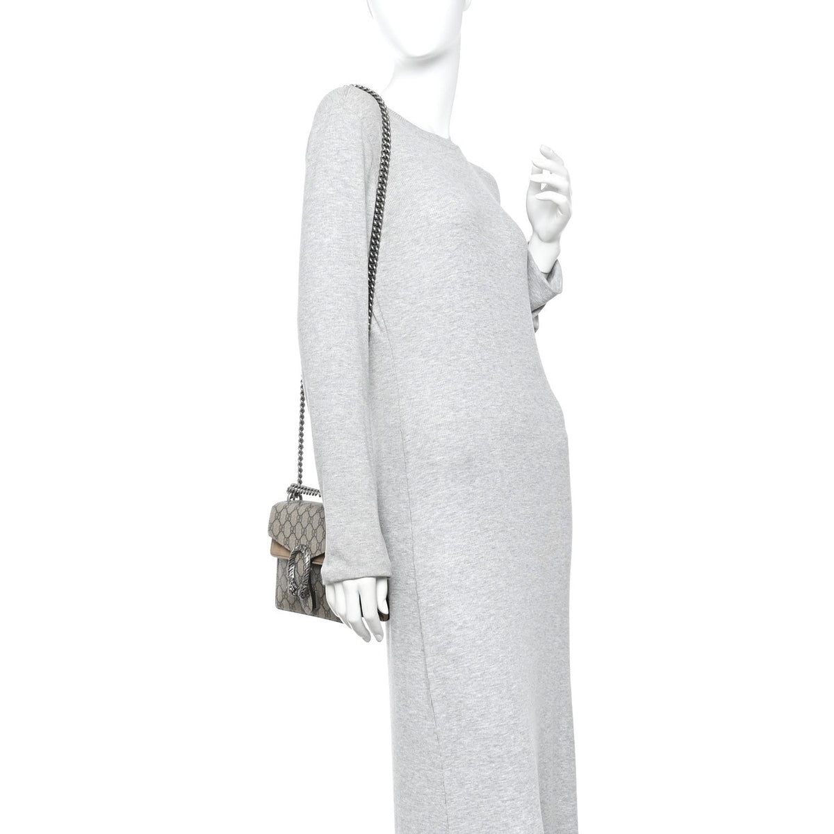 GG Supreme Monogram Mini Dionysus Shoulder Bag Taupe