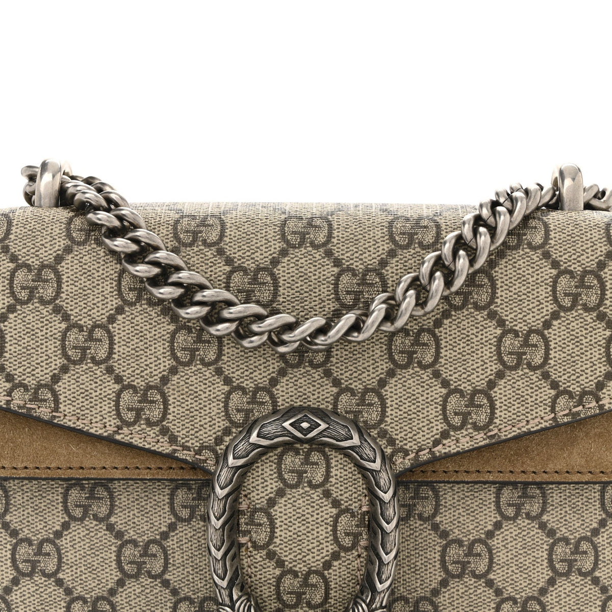 GG Supreme Monogram Mini Dionysus Shoulder Bag Taupe