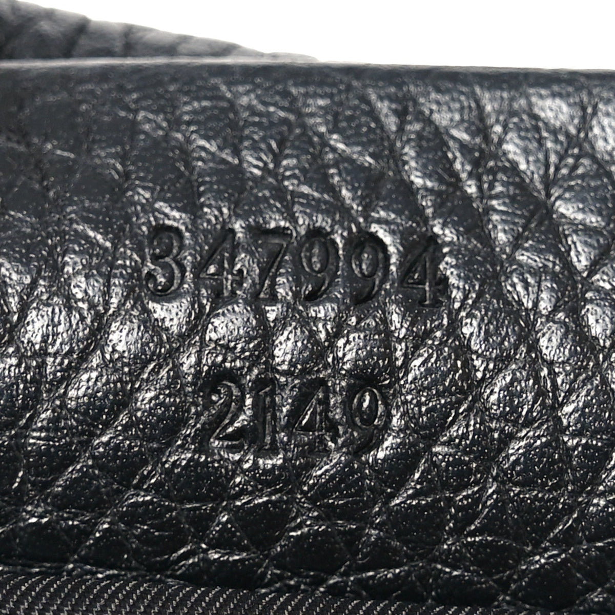 Pebbled Calfskin Small Soho Disco Bag Black