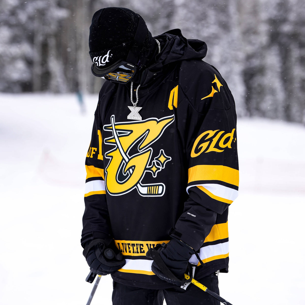 GLD Black and Yellow Hockey Jersey