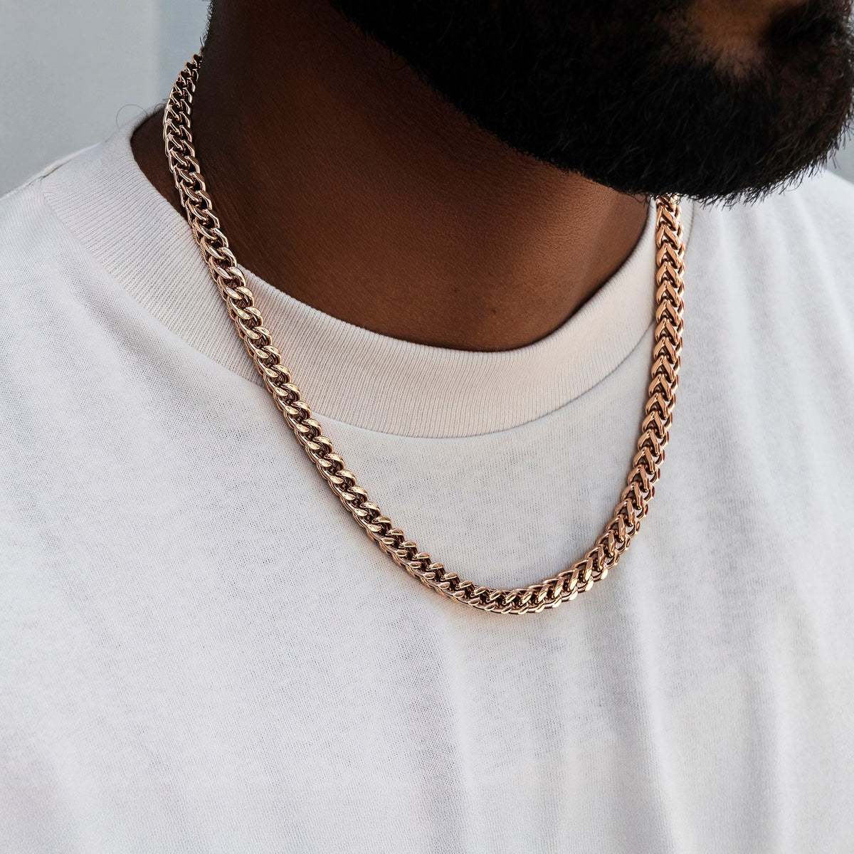 Franco Chain in Rose Gold- 6mm