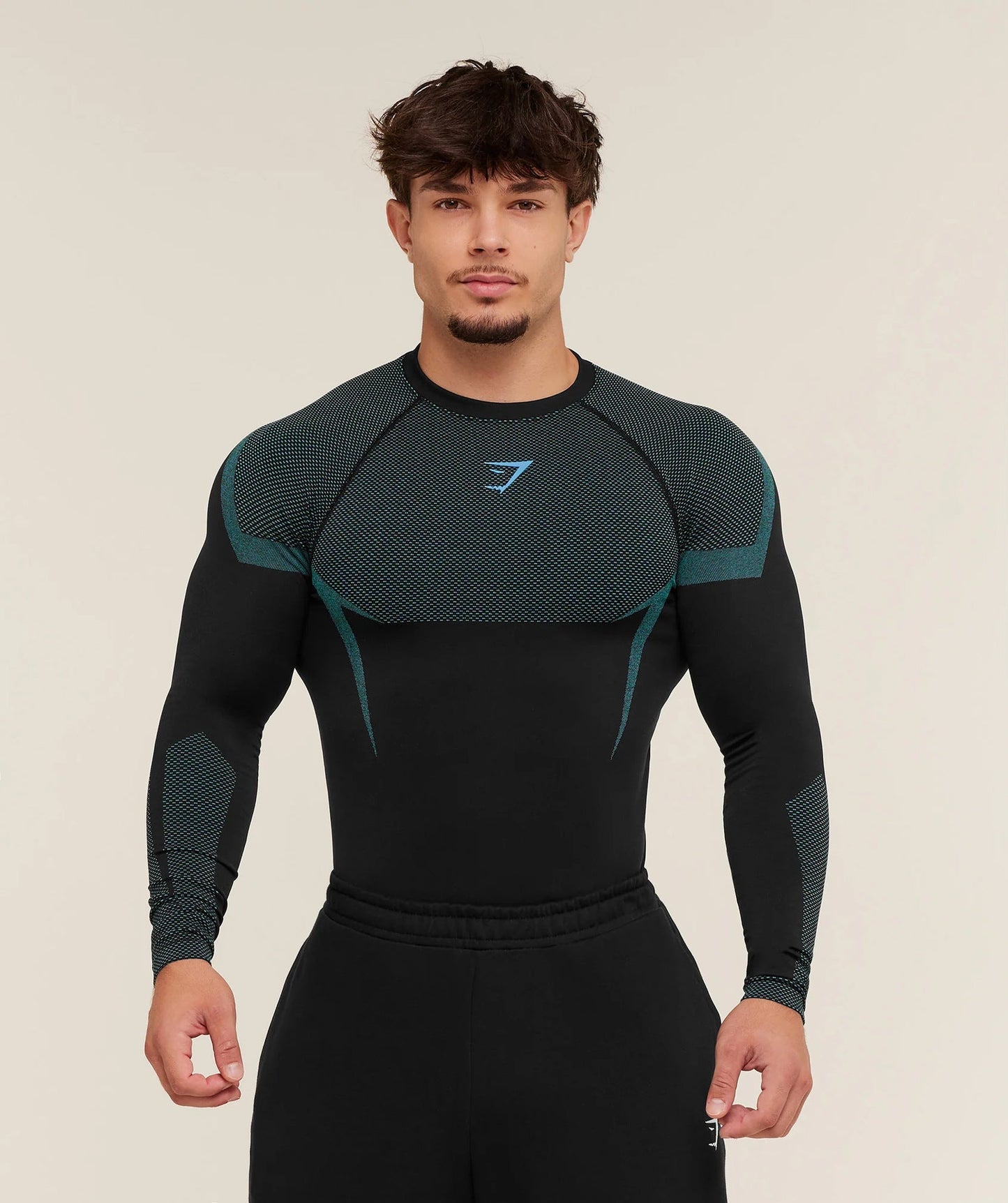 GYMSHARK/ONYX5 Long-Sleeve Compression Training Shirt