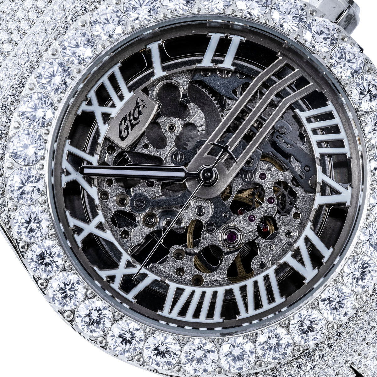 42MM Iced Moissanite Alpha Era? Luminous Skeleton 316