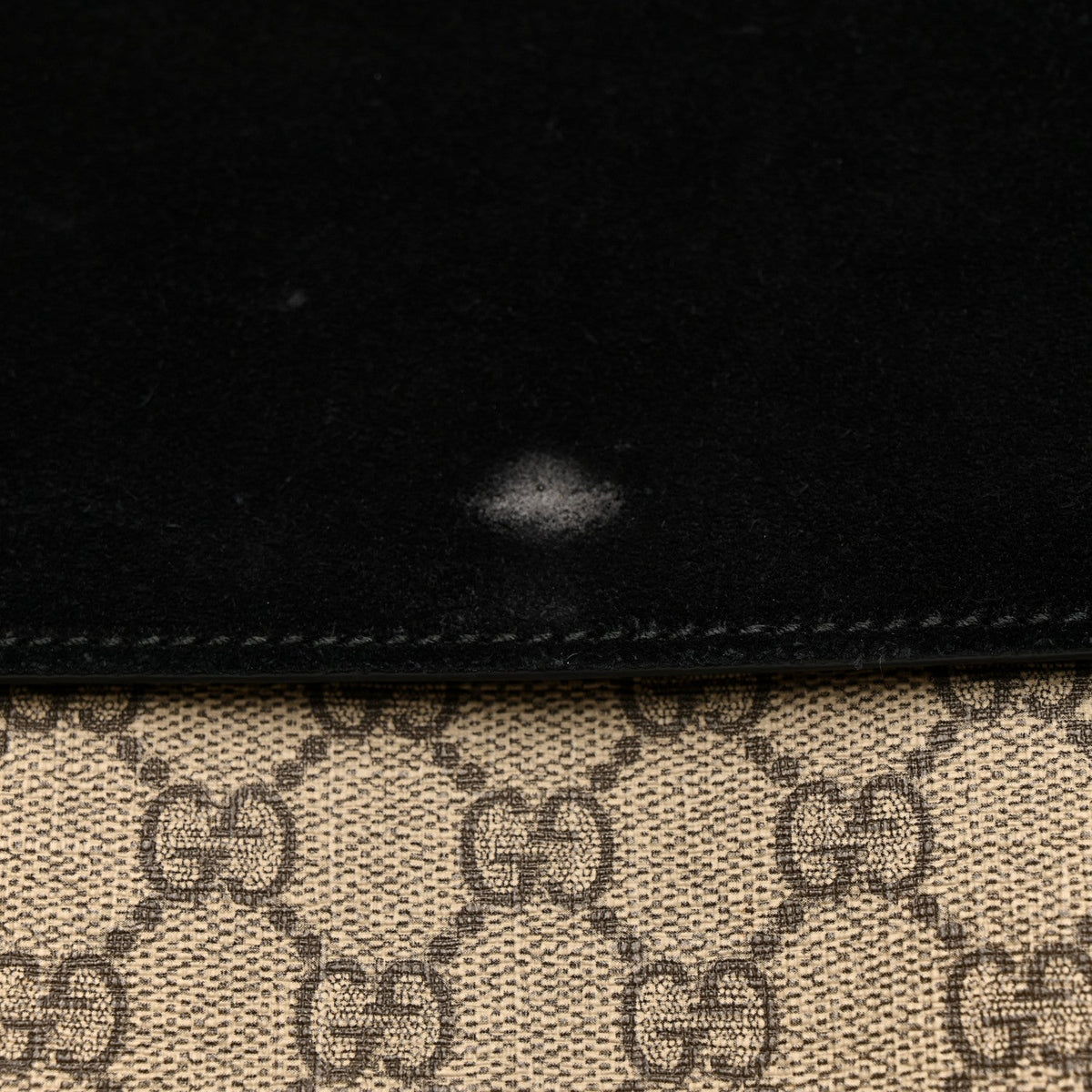 GG Supreme Monogram Medium Dionysus Shoulder Bag Black