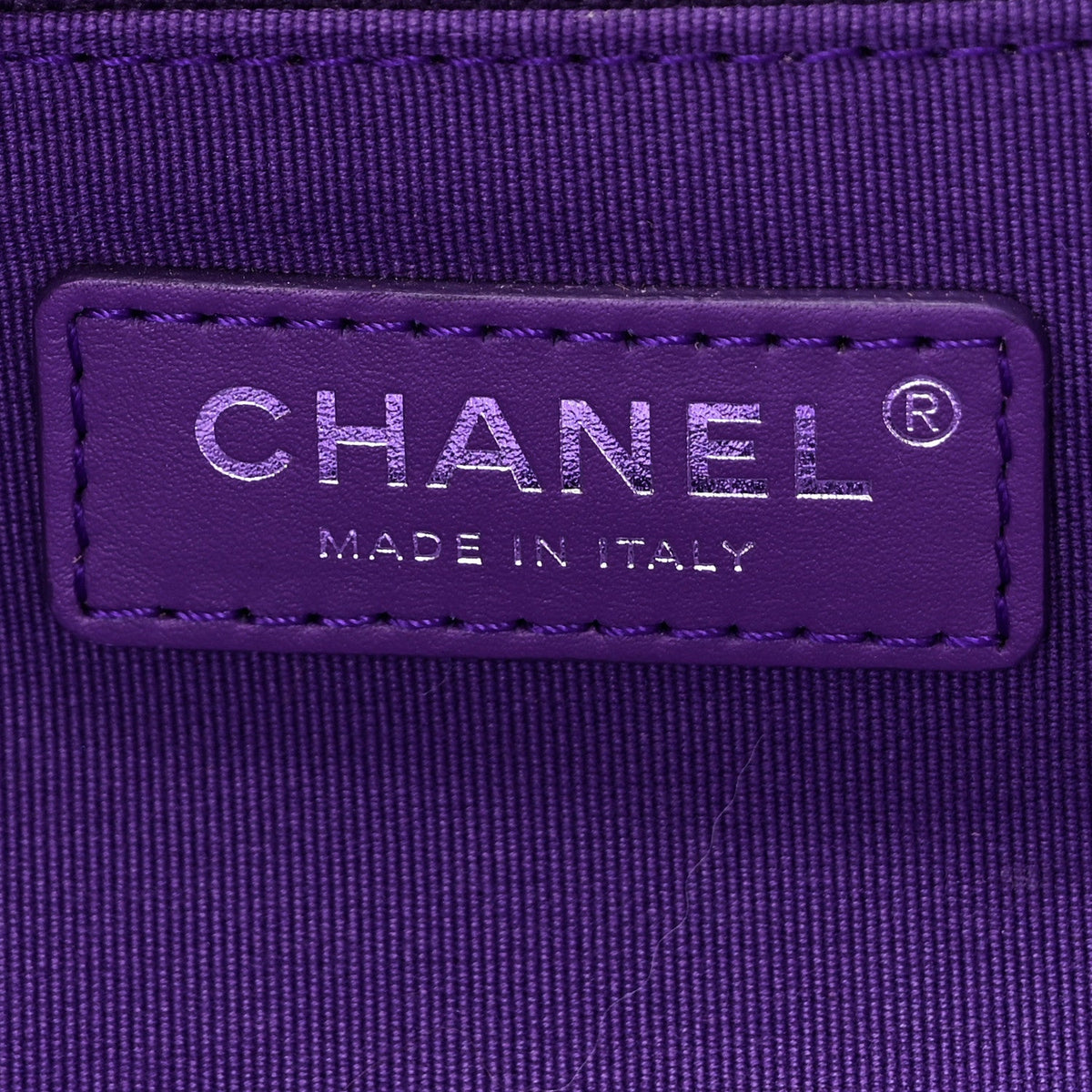 Shaded Calfskin Small Deauville Tote Purple Blue
