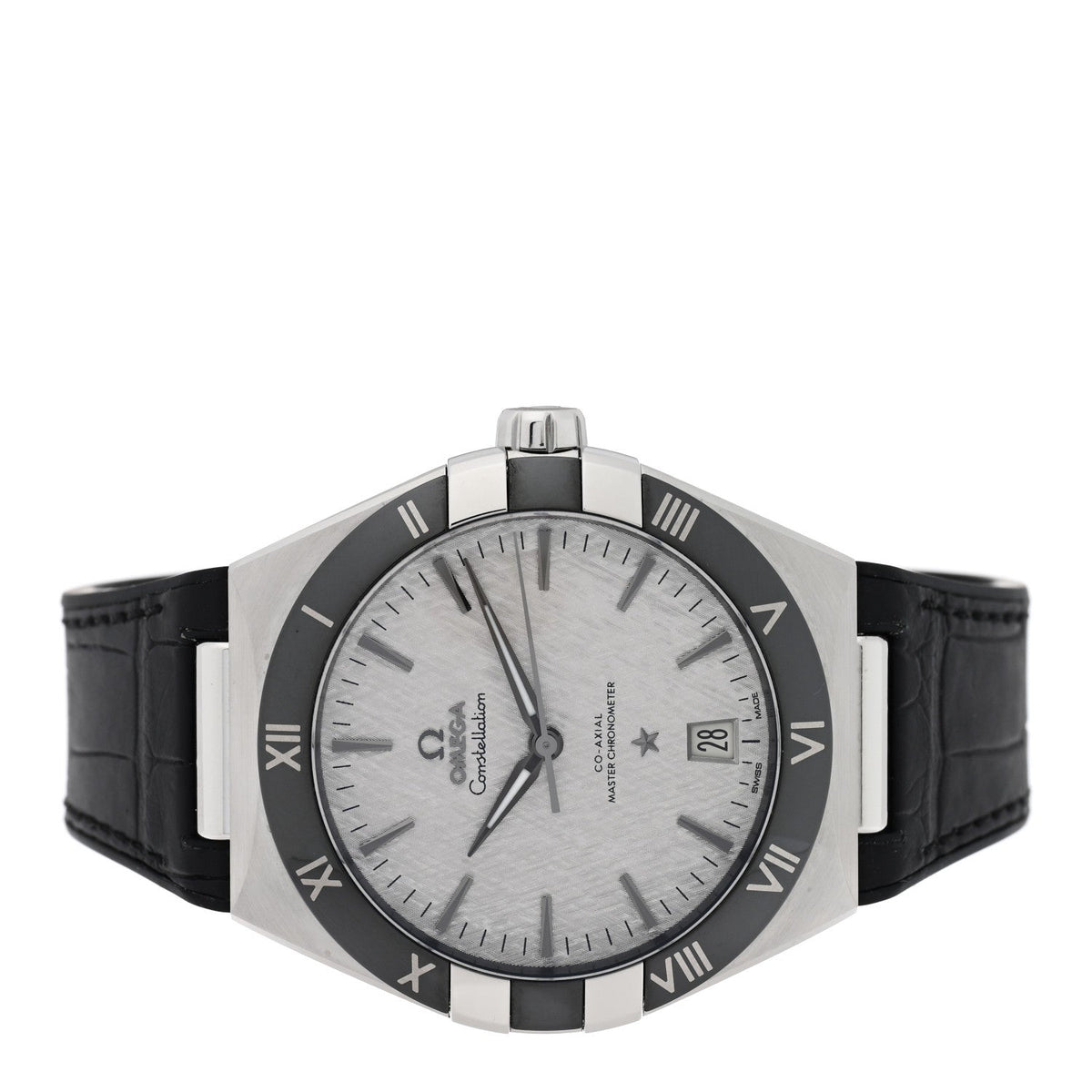 Stainless Steel Alligator 41mm Constellation Co-axial Master Chronometer Automatic Watch Grey 131.33.41.21.06.001