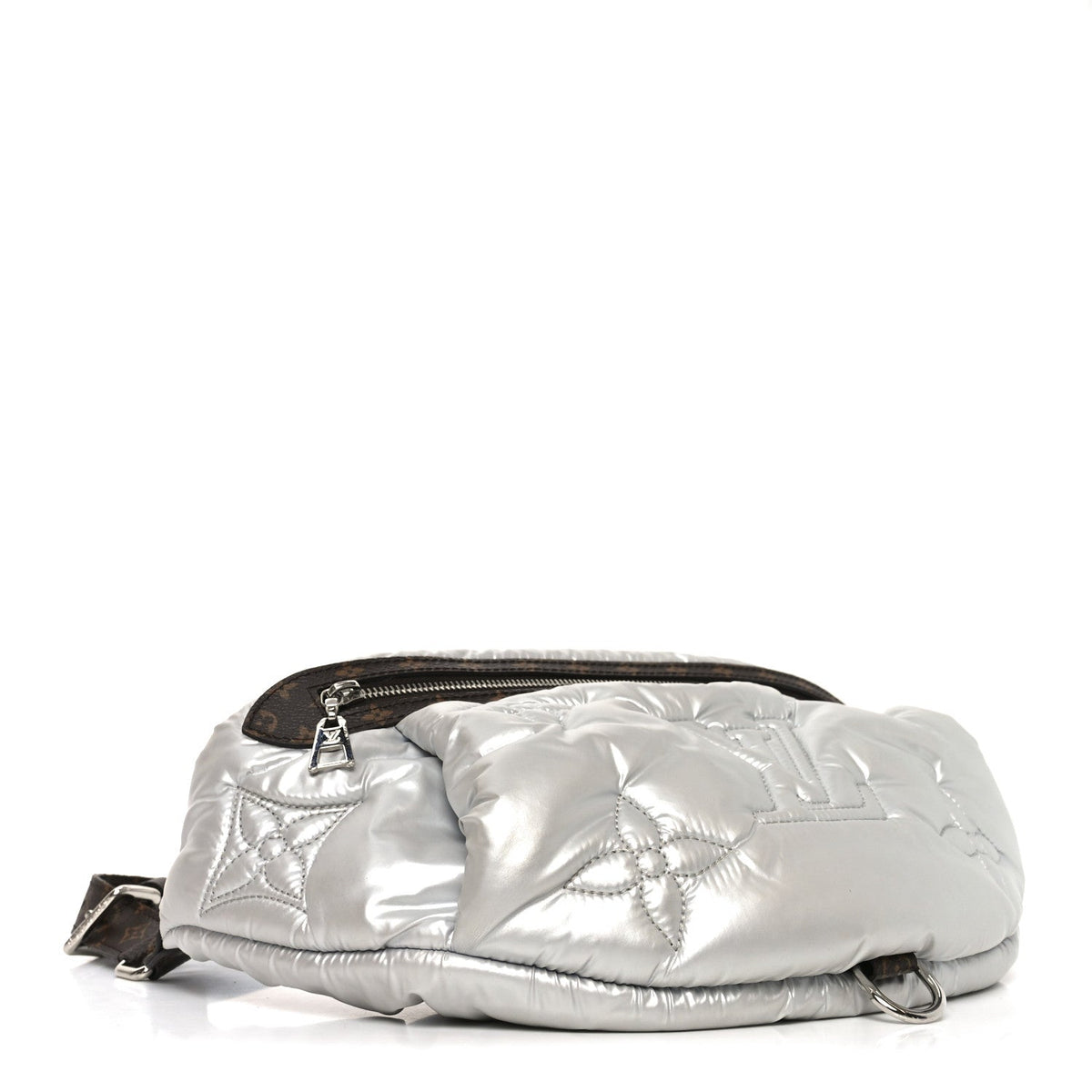 Econyl Monogram Pillow BumBag Silver