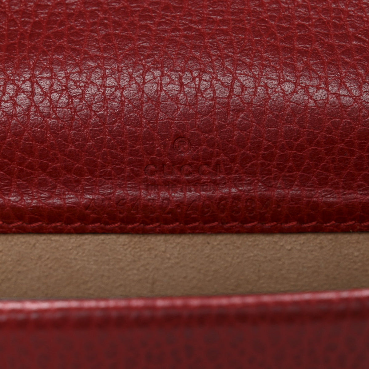 Calfskin Super Mini Dionysus Shoulder Bag Hibiscus Red