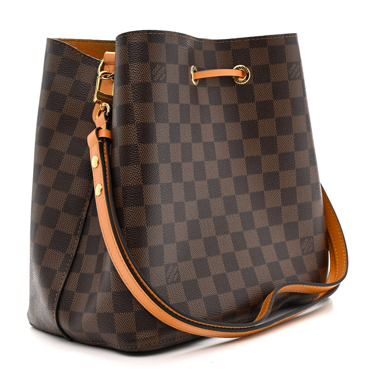 Damier Ebene Neonoe MM Safran