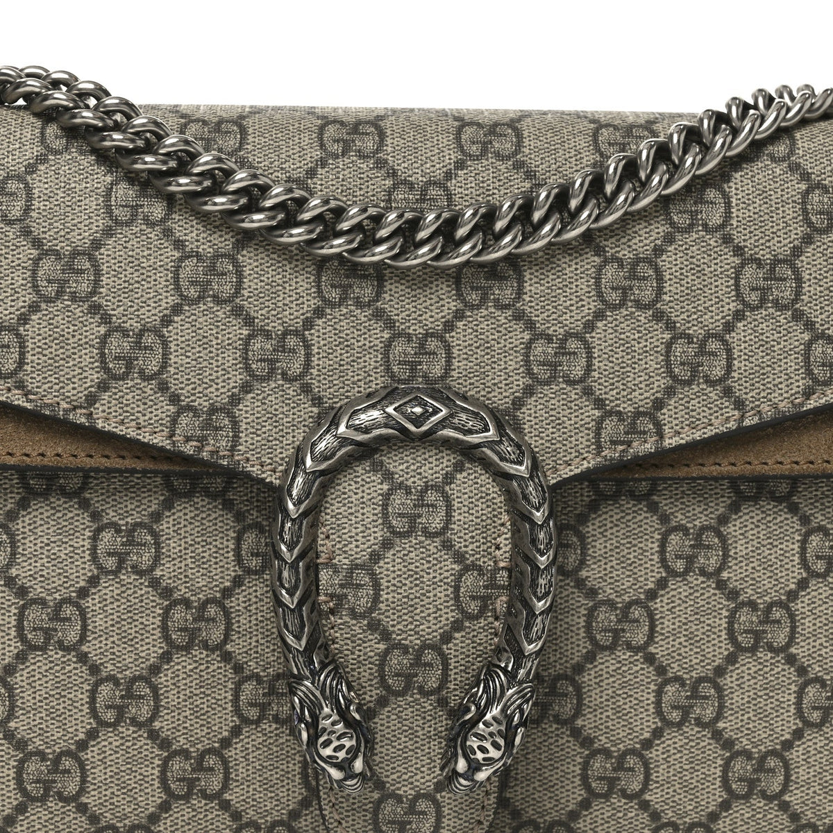 GG Supreme Monogram Small Dionysus Shoulder Bag Taupe