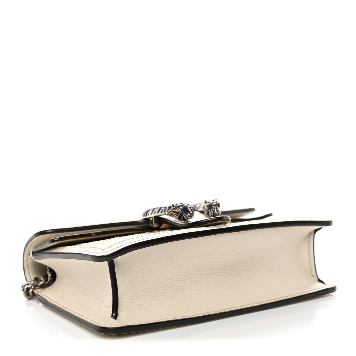 Snakeskin Azalea Calfskin Enamel Super Mini Dionysus Shoulder Bag New Rock White Electric Blue