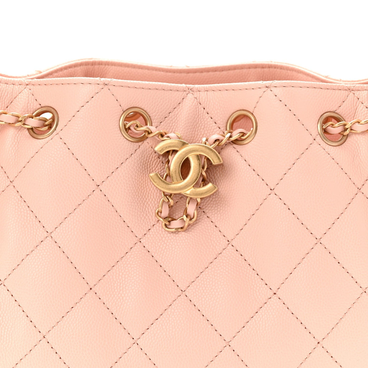 Caviar Quilted Mini Chanel 25 Handbag Light Pink