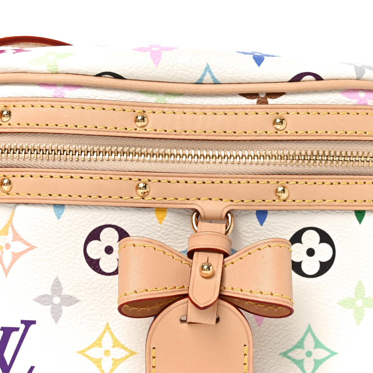 LV X TM Monogram Multicolor High Rise Bumbag White