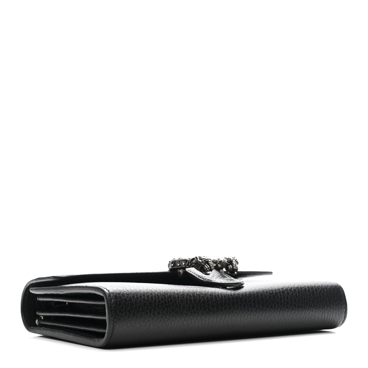 Calfskin Mini Dionysus Chain Wallet Black
