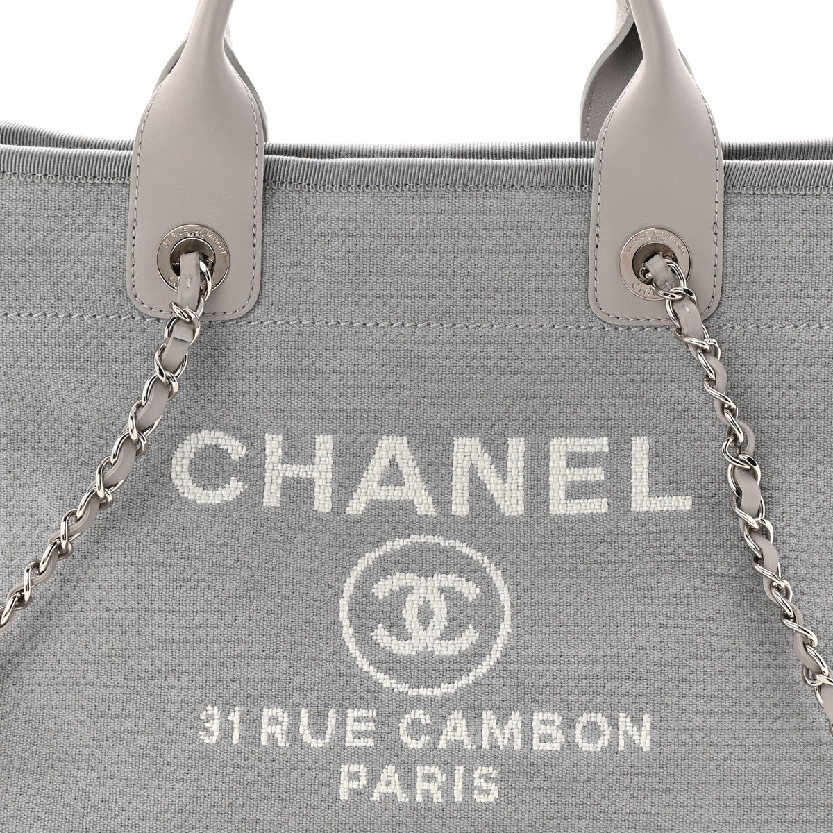 Mixed Fibers Small Deauville Tote Grey