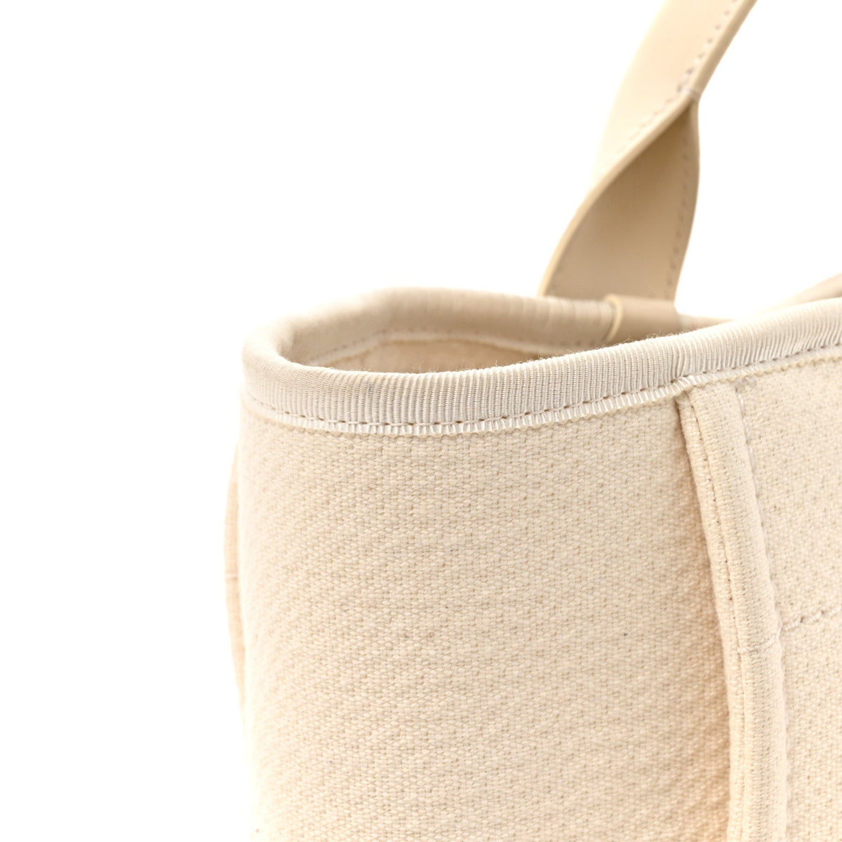 Mixed Fibers Small Deauville Tote White
