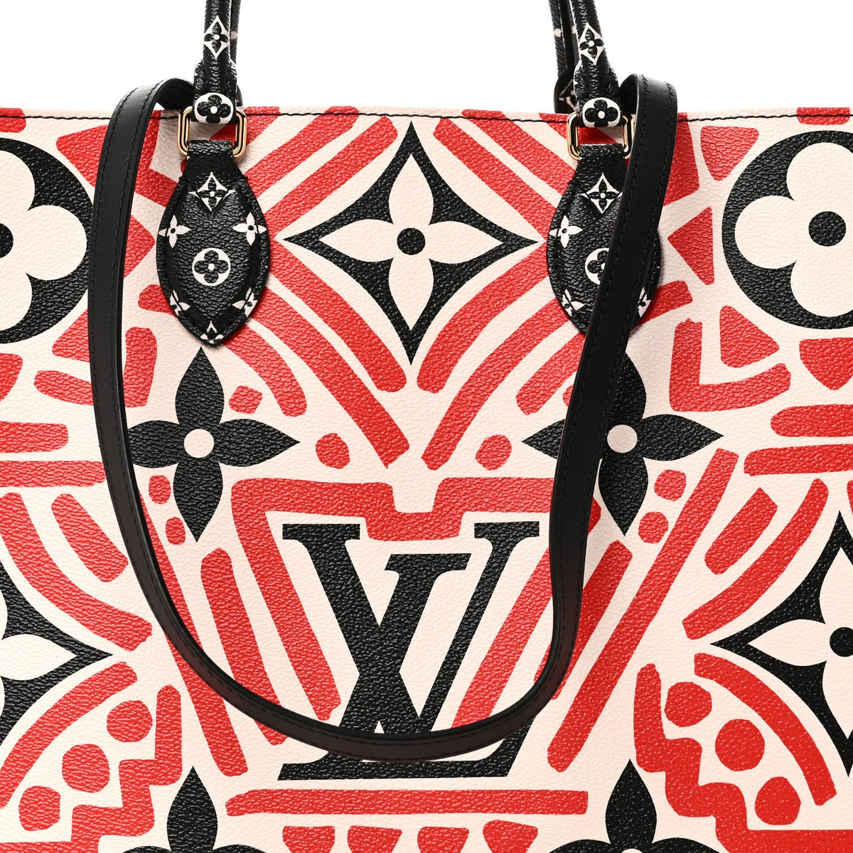 Monogram Giant Crafty Onthego GM Creme Rouge Black