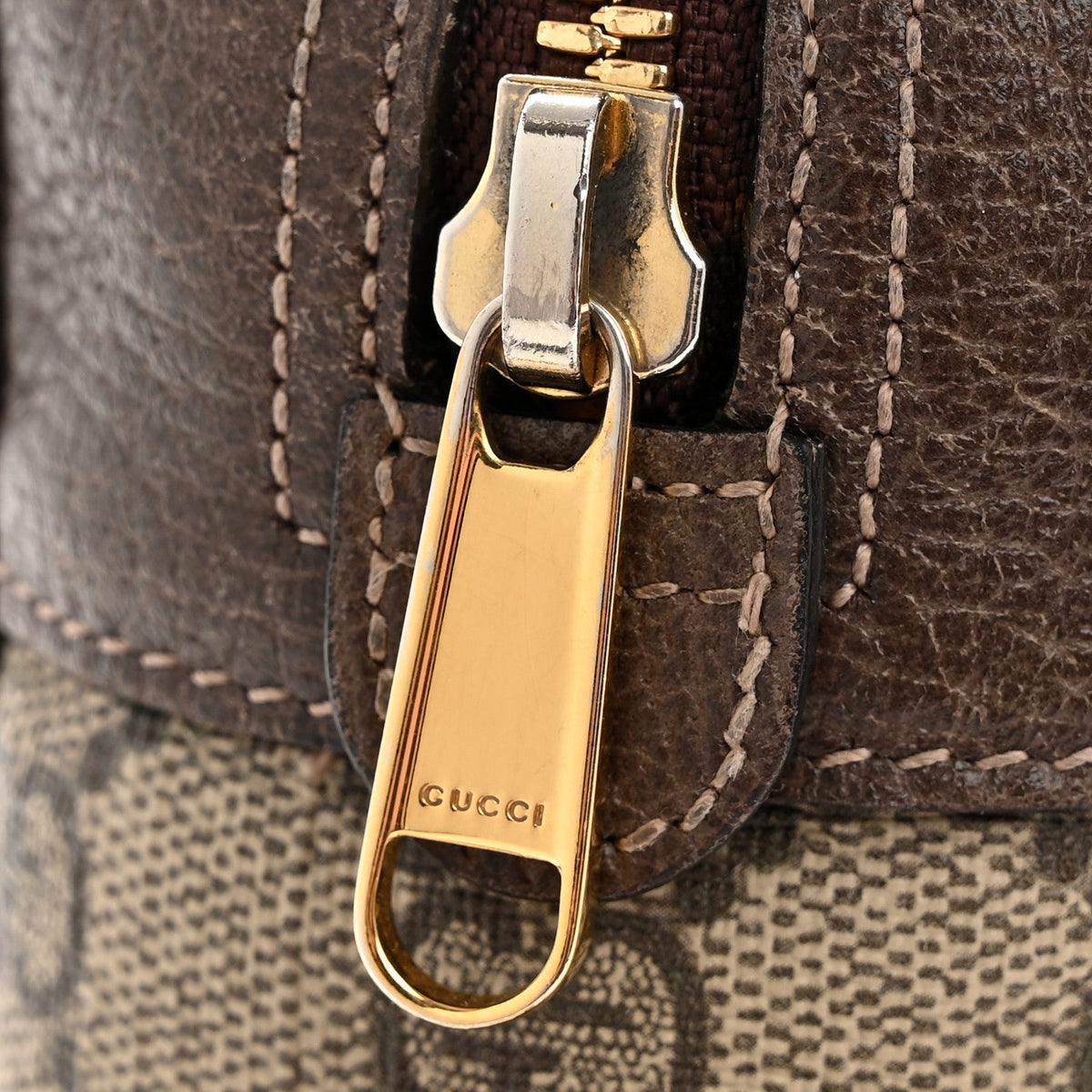 GG Supreme Monogram Web Small Ophidia Shoulder Bag Brown