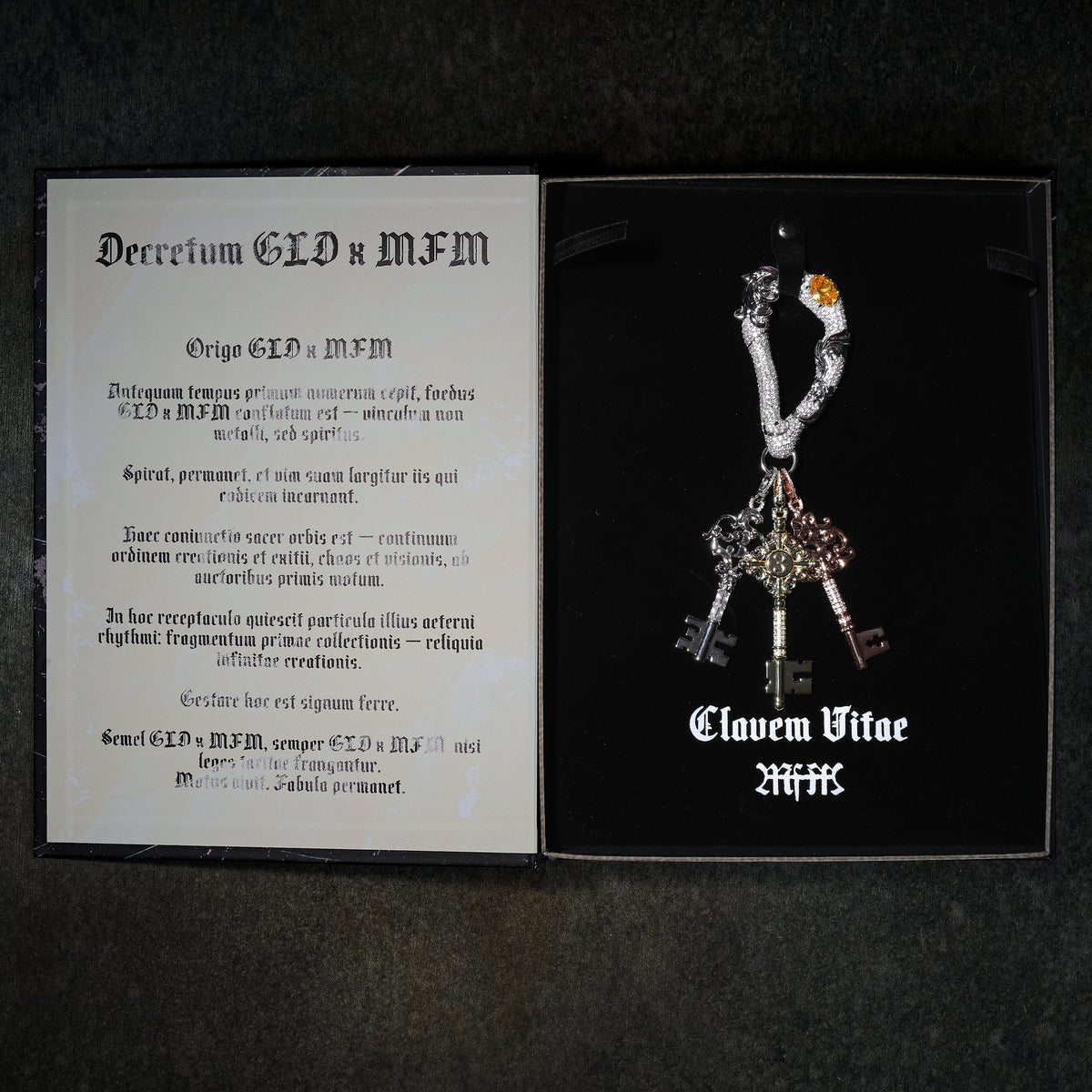 GLD X Bloody Osiris Iced Carabiner + Key Clip On Bundle