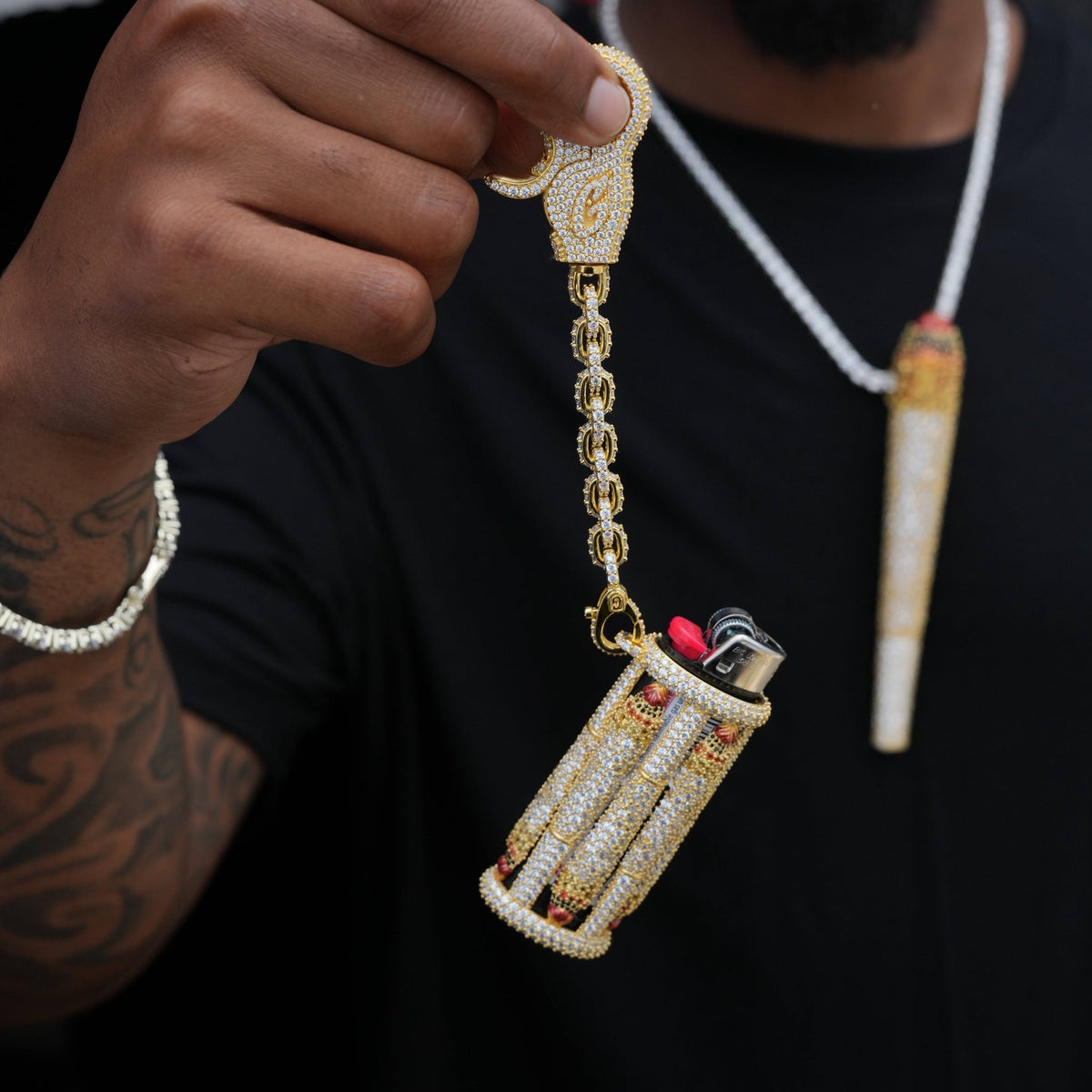 It's Lit Lighter Case Clip On in Yellow Gold